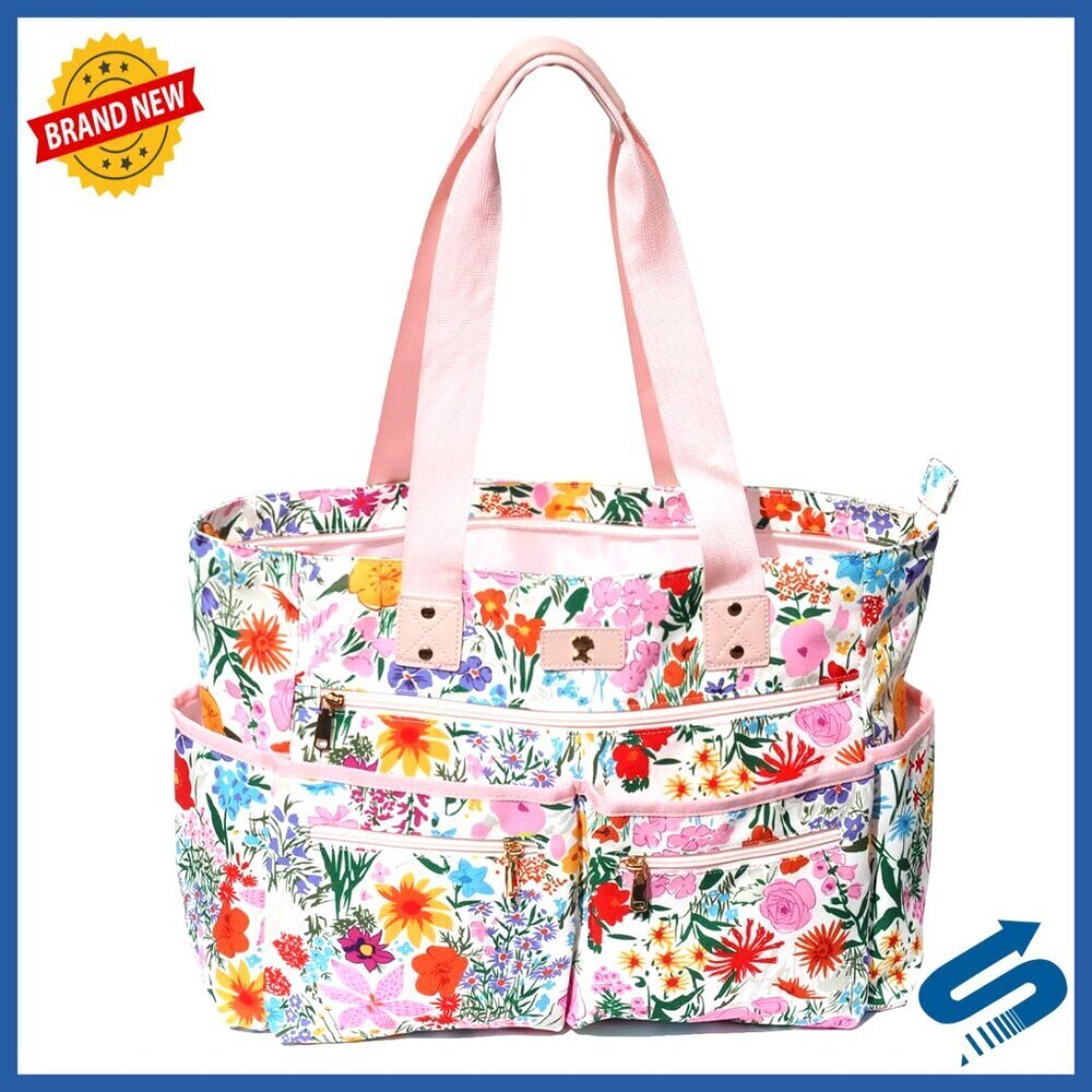 Durable Nylon Weekender Tote with 13 Pockets for Travel Work Gym Versatile